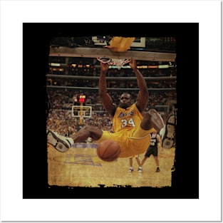 Dunk Shaquille O'Neal Vintage Posters and Art